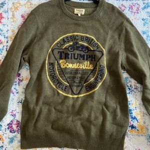 NWT Lucky Brand Olive Green Sweater Size: M